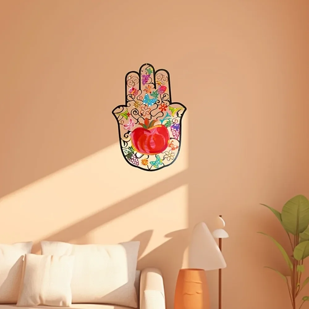 Wall Art - CIFBUY Hamsa Hand Metal Wall Art