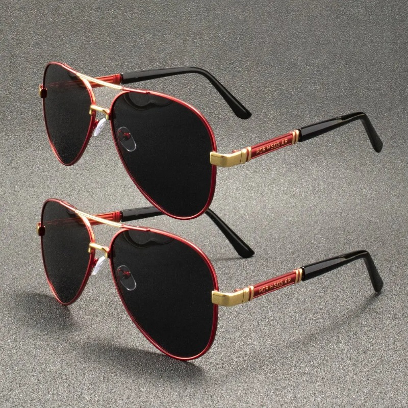 1/2PCS Retro Polarized Sunglas - Decorative Mirror ulasan dan harga