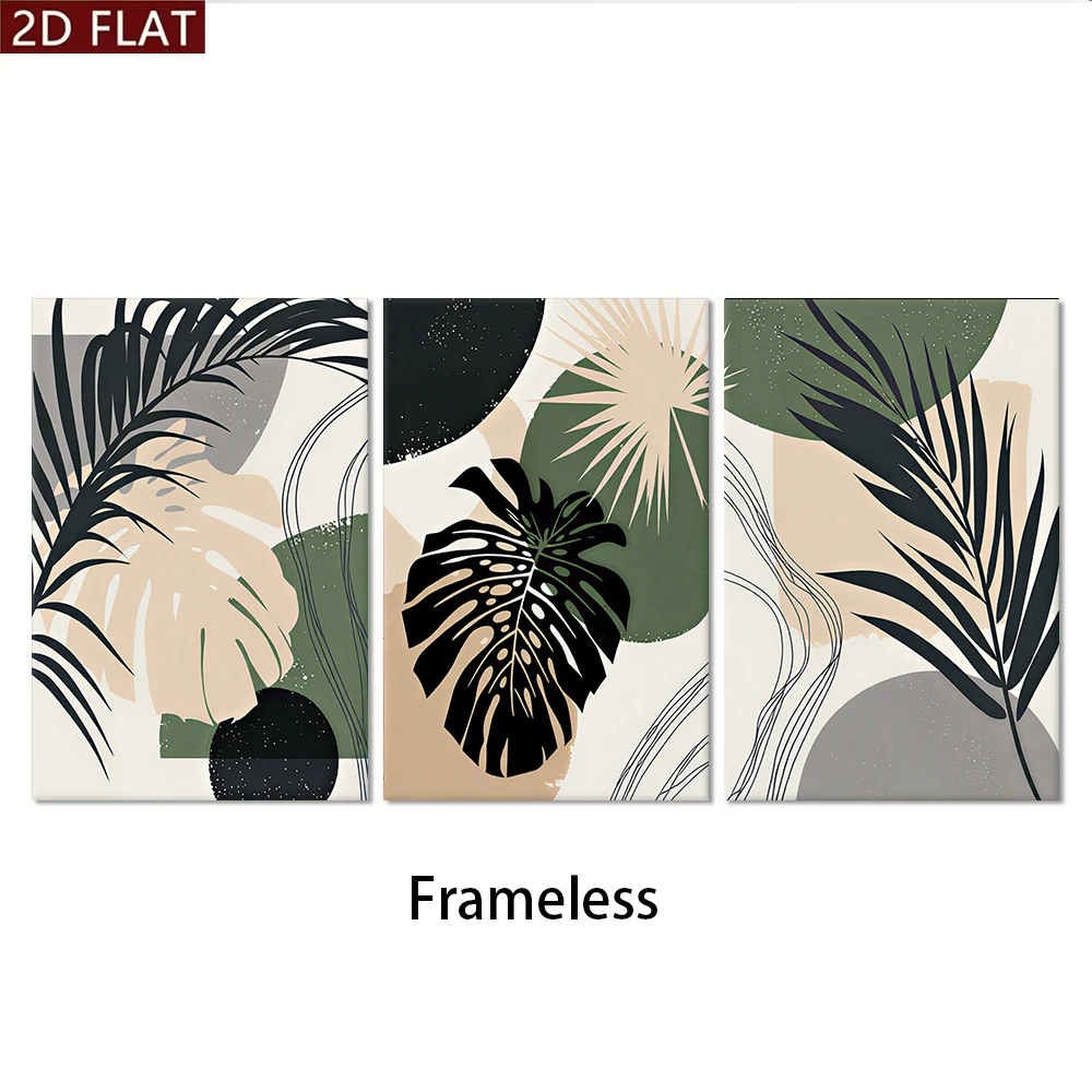 Multiple sizes 3pc frameless C - Abstract Canvas Set ulasan dan harga