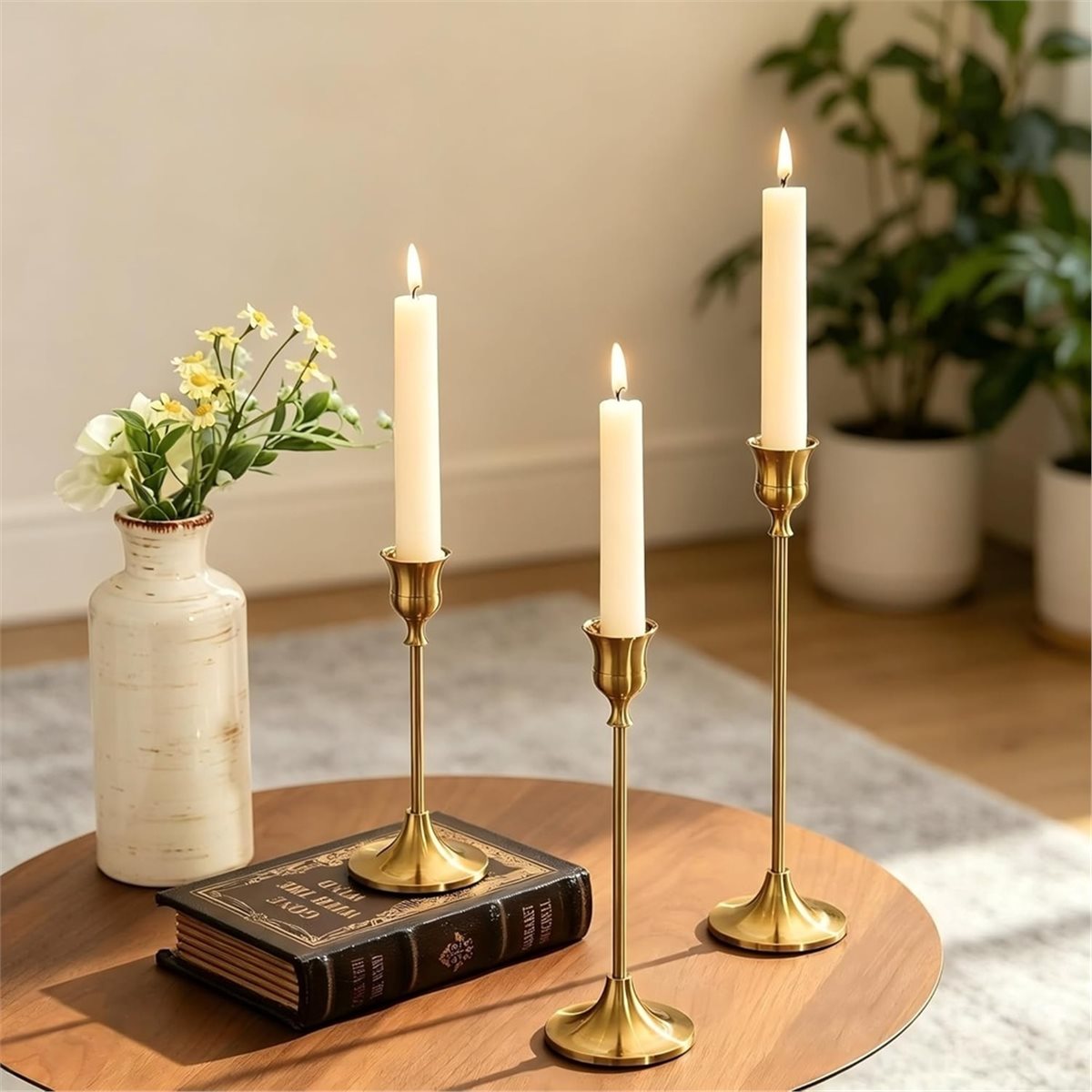 12 Pcs Gold Candlestick Holder - Candle Holder Decor ulasan dan harga