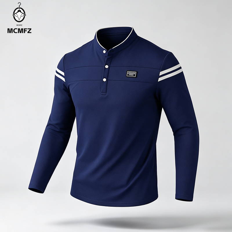 Male Urban Long Sleeve Polo Sh - Wall Sticker ulasan dan harga