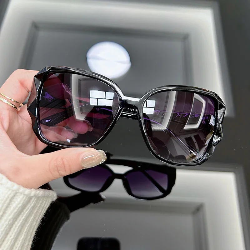 Vintage Oversized Sunglasses W - Decorative Mirror ulasan dan harga
